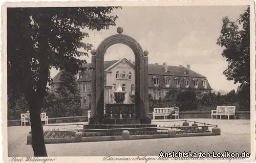 Bad Wildungen Die neuen Anlagen und Sanatorium Helenenqu