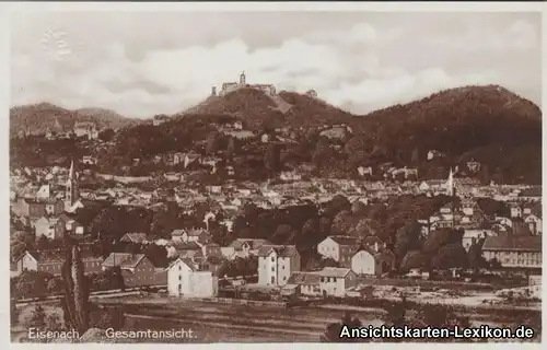 Eisenach Totalansicht - Foto AK