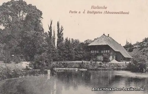 Karlsruhe Partie am Stadtgarten - Schwarzwaldhaus