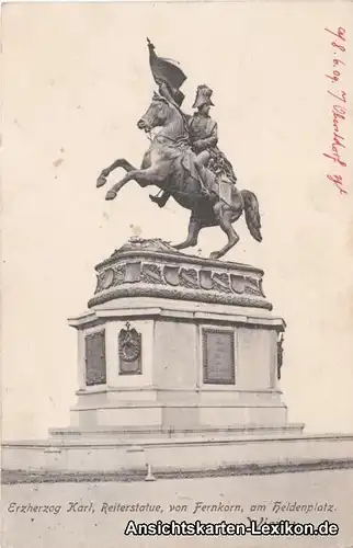 Wien Erzherzog Karl, Reiterstatue, von Fernkorn, am Held