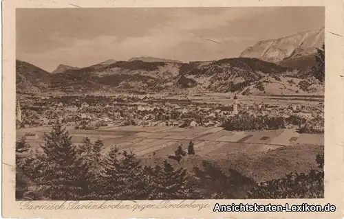 Garmisch-Partenkirchen Panorama mit Tirolerberge