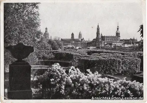 Äußere Neustadt Dresden Blick vom Japanischen Palais 1943