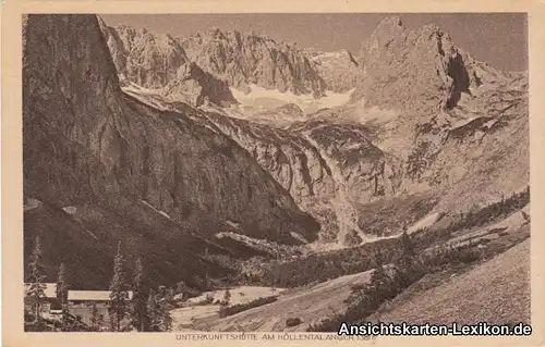 Garmisch-Partenkirchen Unterkunftshütte am Höllentalange