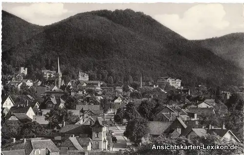 Bad Harzburg Panorama mit Burgberg 1959