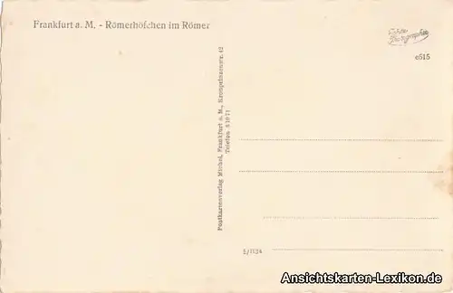 Frankfurt am Main Römerhöfchen im Römer