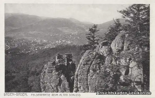 Baden-Baden Felsenpartie beim alten Schloss