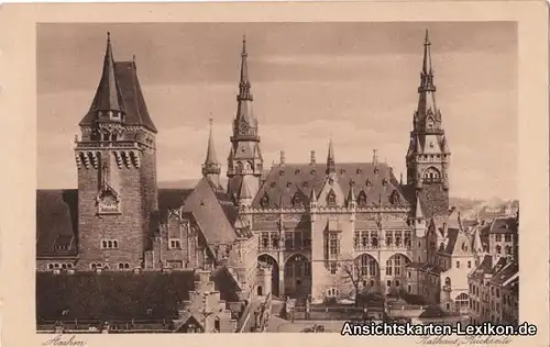 Aachen Rathaus, Rückseite