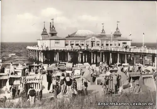 Ahlbeck (Usedom) Seebrücke und HO-Gaststätte