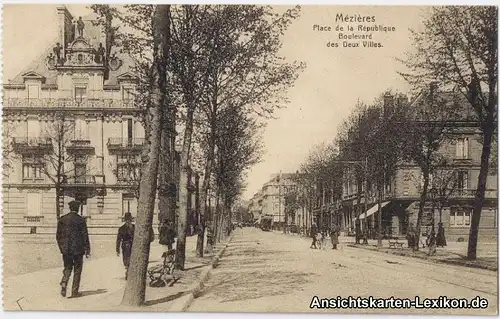 Charleville-Mézières Platz der Republik - Boulevard des