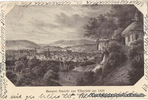 0 Panorama von 1820  - Nach einem Stahlstich