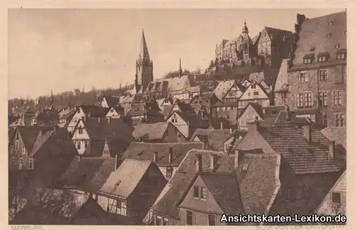 Marburg an der Lahn Blick von der Universität