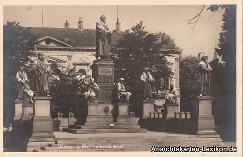 Worms Lutherdenkmal - Foto AK