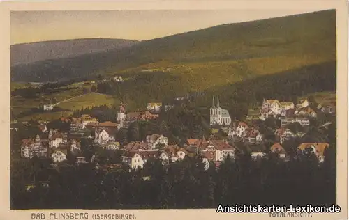 Bad Flinsberg Totalansich (colorierte AK)