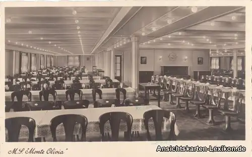 M.S. "Monte Olivia" - Speisesaal - Foto AK