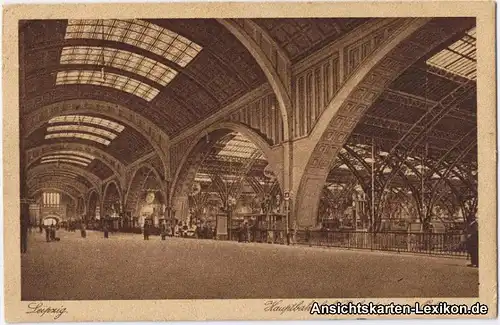 Leipzig Bahnsteige von Osten