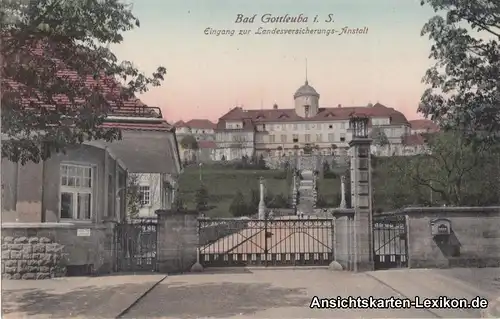 Bad Gottleuba-Berggießhübel Eingang zum Sanatorium - col