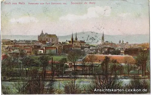 Metz Panorama vom Fort Steinmetz