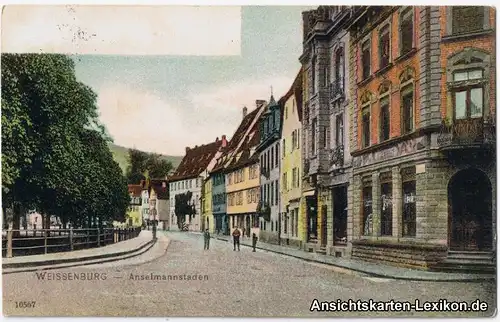 Wissembourg Weißenburg (Elsaß) Anselmannstaden - colorierte AK 1904