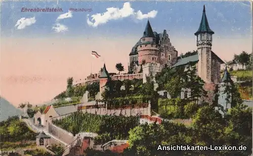 Koblenz Ehrenbreitstein. Rheinburg.