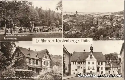 Rastenberg (Thüringen) Mehrbildkarte - ua Schwimmbad