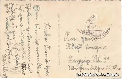 Ansichtskarte Jonsdorf Katzensteingebiet bei Pobershau i. Erzgeb. 1960