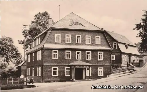 Schmiedefeld (Rennsteig) Hotel "Thüringer Hof" FDGB-Vert