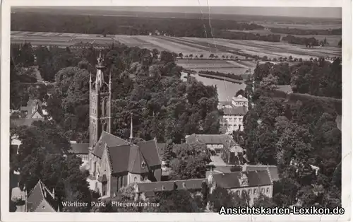 Wörlitz-Oranienbaum-Wörlitz Wörlitzer Park - Fliegeraufnahme 1934