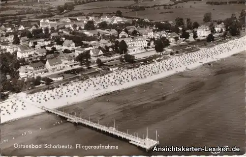 Scharbeutz Fliegeraufnahme - Seebrücke und Strand