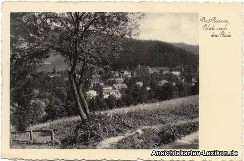 Bad Reinerz Blick nach dem Bade  Duszniki-Zdrój Ansichtskarte 1938