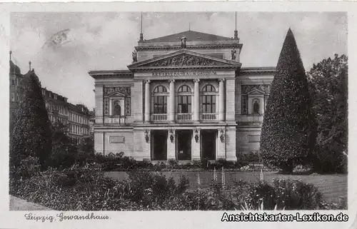 Leipzig Gewandhaus Ansichtskarte 1943