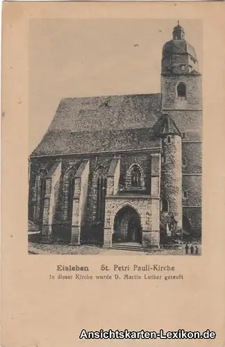 Eisleben St. Petri Pauli-Kirche Ansichtskarte 1922