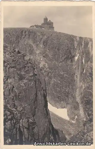Schreiberhau Schneegrubenbaude - Foto AK Riesengebirge b Krummhübel Karpacz 1924