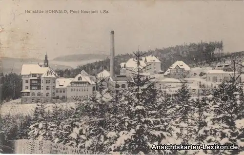 Hohwald (Sachsen) Heilstätte Hohwald im Winter