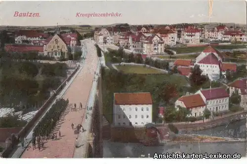 Bautzen Kronprinzenbrücke mit Straße