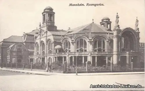 Ansichtskarte Mannheim Rosengarten Gebäude c1914