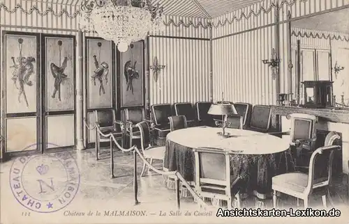 Rueil-Malmaison Schloß, Saal Chateau de la Malmaison, La Salle du Conseil 1917