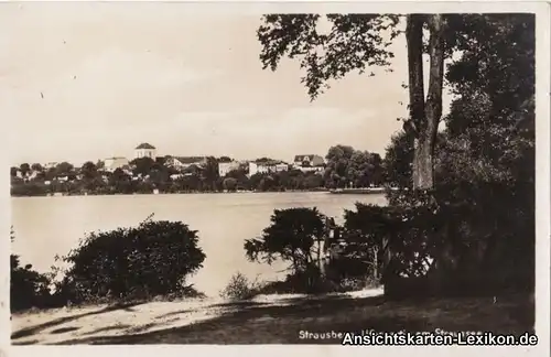 Strausberg Uferpartie am Stausee - Foto AK