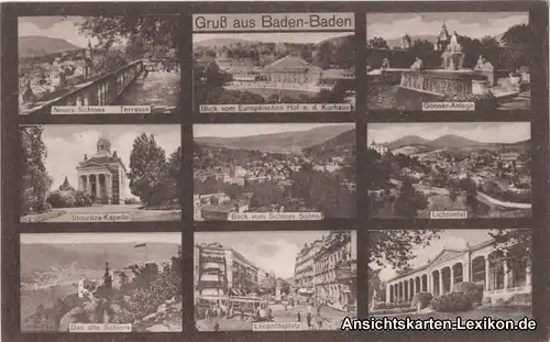 Baden-Baden Mehrbild AK ua Trinkhalle