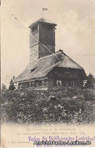 Lauterbach (Schwarzwald) Lauterbacher Turm-Hütte - Karte