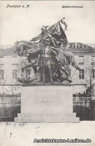 Ansichtskarte Frankfurt am Main Bismarckdenkmal 1910