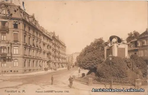 Frankfurt am Main Straße mit Hessen-Denkmal