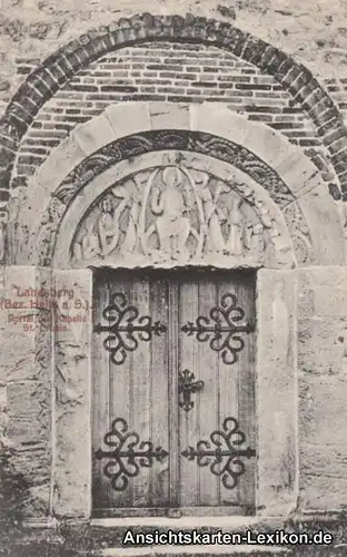 Landsberg (Saalekreis) Portal der Kapelle St, Crucis