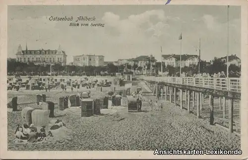 Ahlbeck (Usedom) Blick vom Seesteg