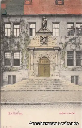 Quedlinburg Rathaus-Portal