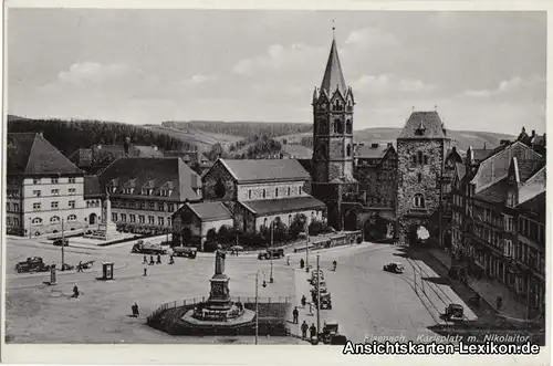 Eisenach Karlsplatz mit Nikolaitor