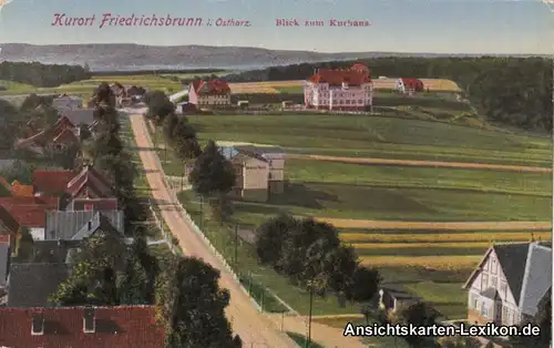 Friedrichsbrunn Dorfstraße - Blick zum Kurhaus