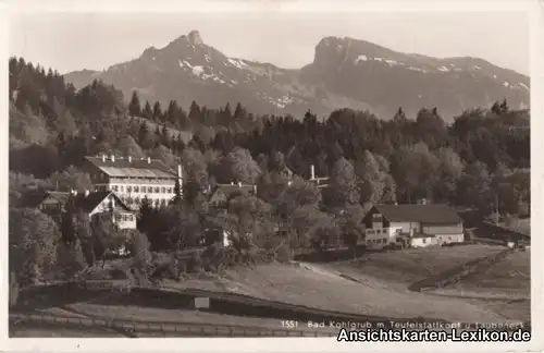 Bad Kohlgrub Panorama mit Teufelsstättkopf und Laubeneck