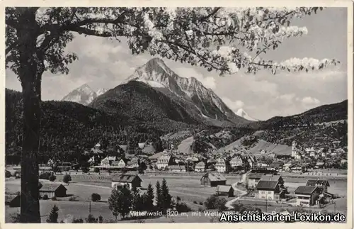 Mittenwald Panorama mit Wetterstein