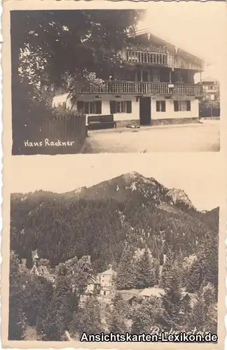 Fischbachau Birkenstein und Haus Rackner 1936