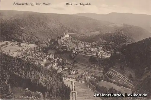 Schwarzburg Blick vom Trippstein